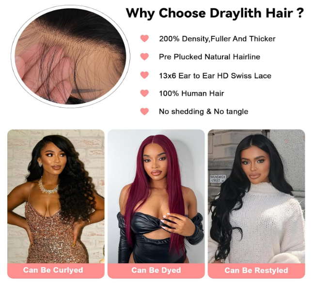24” 13x6 HD Lace Front Wig — 200% Density, Full & Flawless Ready-to-Wear