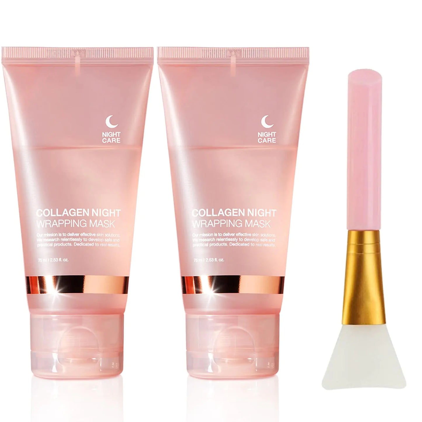 2 Pcs Collagen Night Wrapping Face Mask