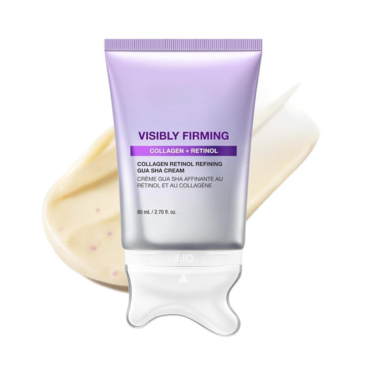 Visibly Firming Collagen Retinol Gua Sha Cream - Firm, Lift &amp; Sculpt — In One Effortless Massage
