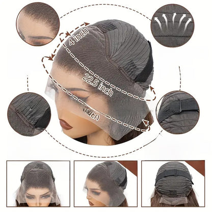 Straight Human Hair Wig with Front Lace