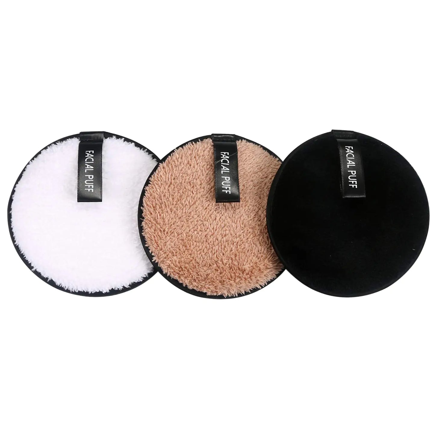 Vtrem 3 Colors Reusable Makeup Remover Pads