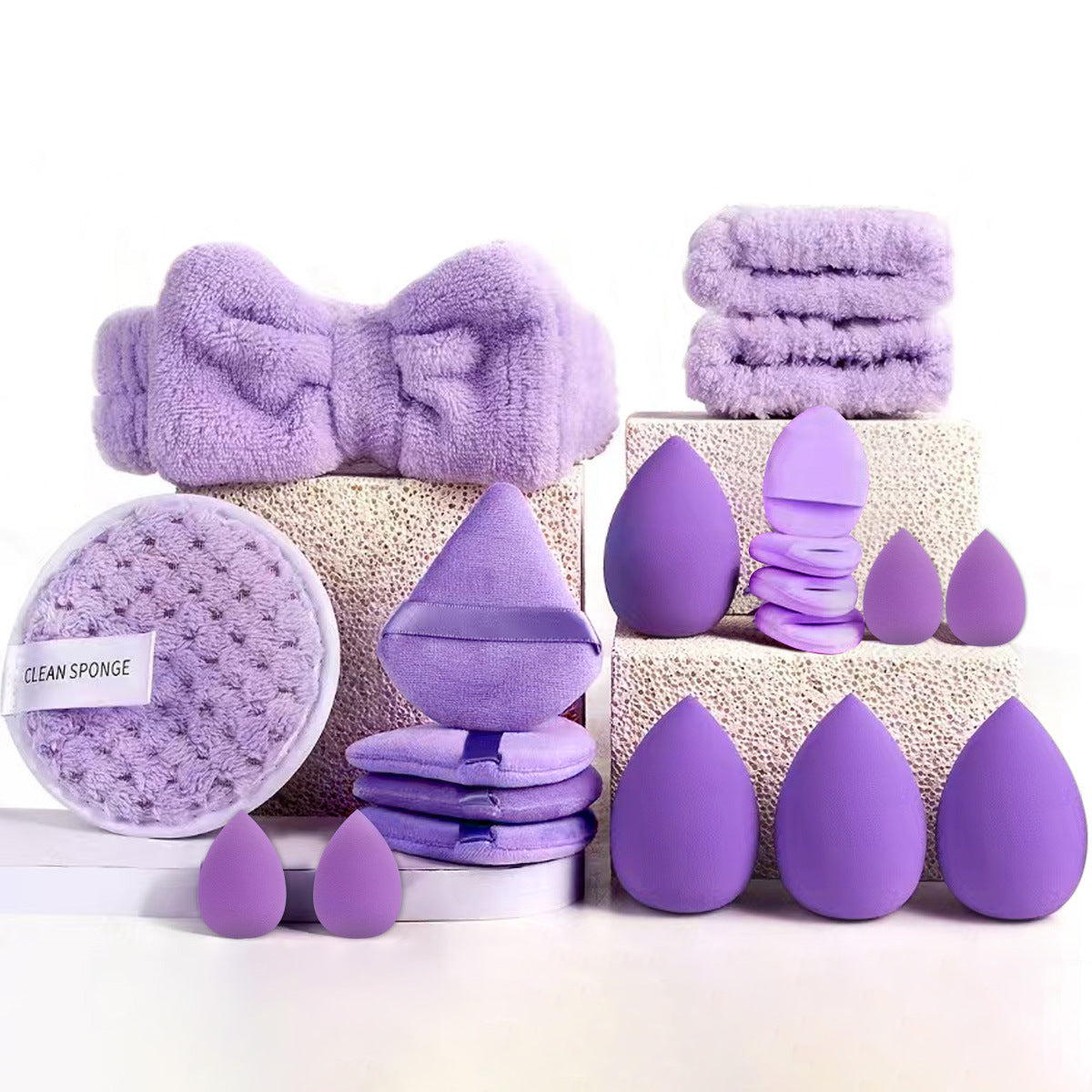 Beauty Makeup Tools + Sponge Set