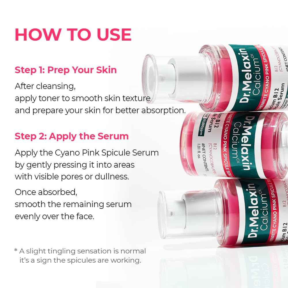 Dr. Melaxin Cyano Pink Spicule Niacinamide Serum — Shrink Pores & Smooth Texture Fast
