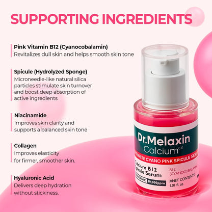 Dr. Melaxin Cyano Pink Spicule Niacinamide Serum — Shrink Pores & Smooth Texture Fast