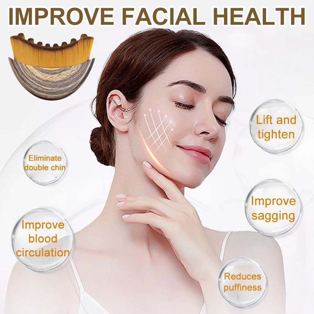 2-Pack Lymphatic Contour Face Brush — Sculpt, De-Puff & Glow in Minutes