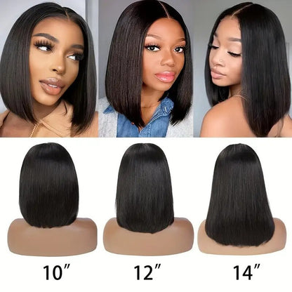 Straight Bob Human Hair Wig Lace Front