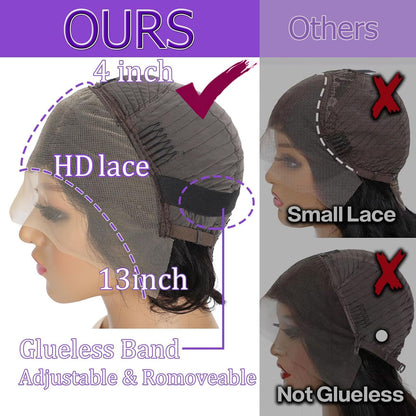 Straight Bob Human Hair Wig Lace Front