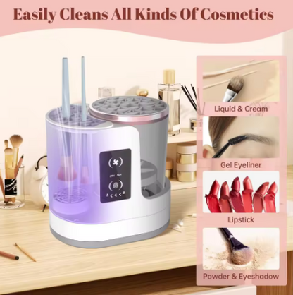 Electric Makeup Brush Cleaner — Clean Brushes, Flawless Skin Fast