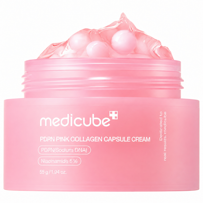 Medicube PDRN Pink Collagen Capsule Cream 55g - A firming, glow-boosting moisturizer for plumper, brighter skin