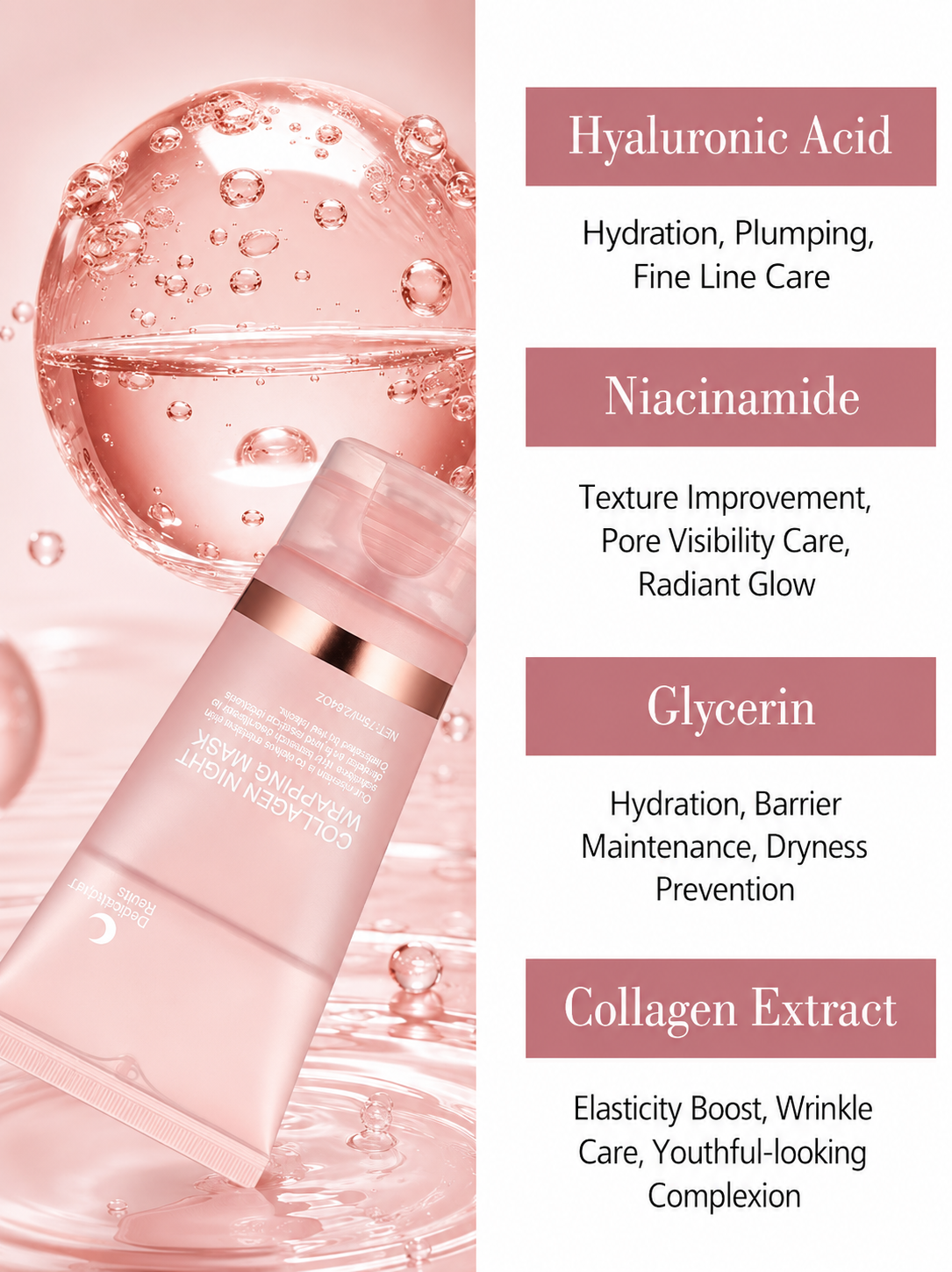 Collagen Night Wrapping Face Mask — Wake Up to Firm, Hydrated Skin