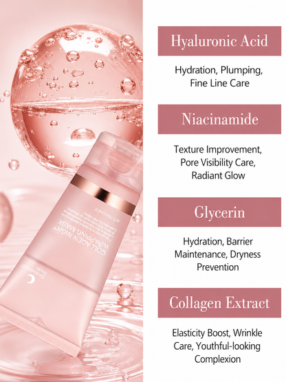 Collagen Night Wrapping Face Mask — Wake Up to Firm, Hydrated Skin