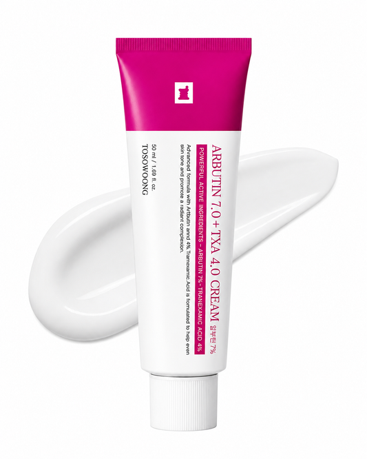 Tosowoong Arbutin 7% + Tranexamic Acid 4% Cream — Fade Dark Spots & Even Skin Tone