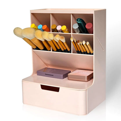 Tidyladyo Makeup organizer with Drawer-Makeup Brush Storage