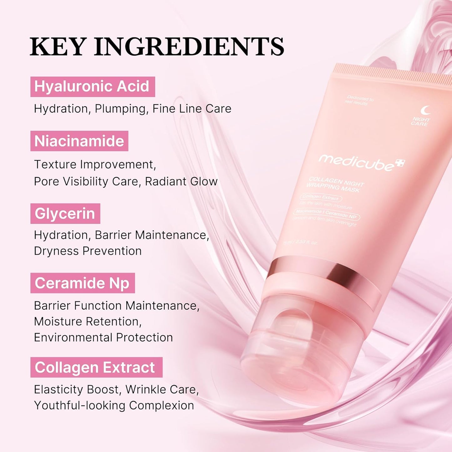 1 Pcs Collagen Night Wrapping Face Mask — Wake Up to Firm, Hydrated Skin