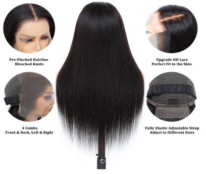 24” 13x6 HD Lace Front Wig — 200% Density, Full & Flawless Ready-to-Wear