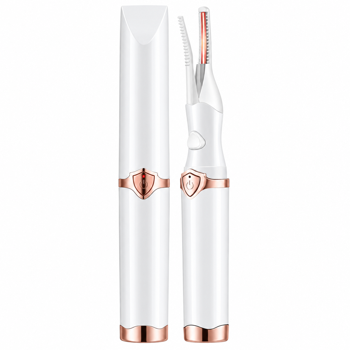 Rechargeable Heated Eyelash Curler - Lifted, curled lashes in seconds. No clamping, no pinching, no crimping.