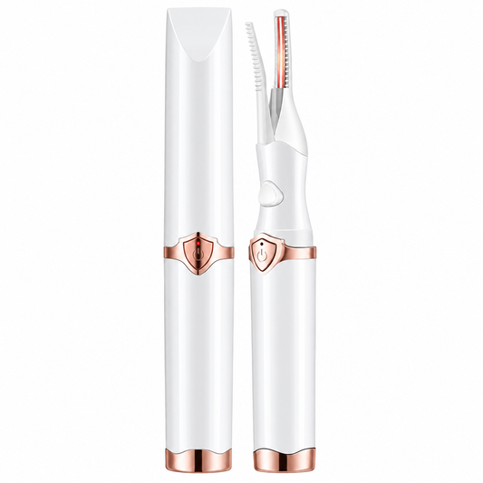 Rechargeable Heated Eyelash Curler - Lifted, curled lashes in seconds. No clamping, no pinching, no crimping.