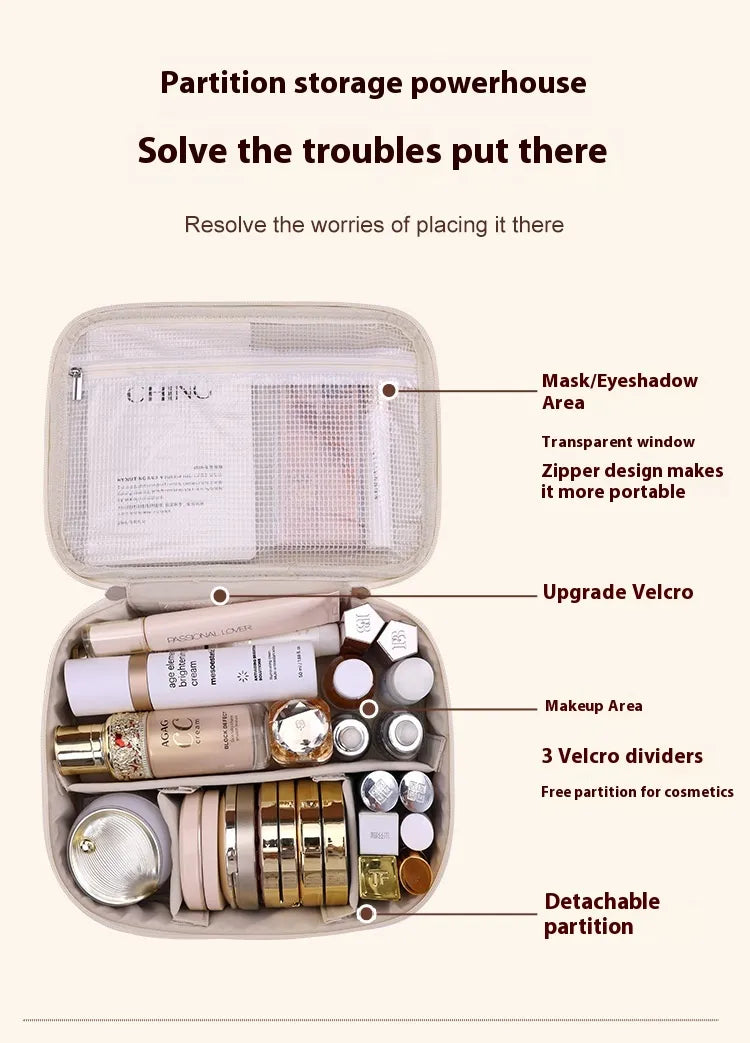 Large-Capacity Multifunctional Makeup Bag