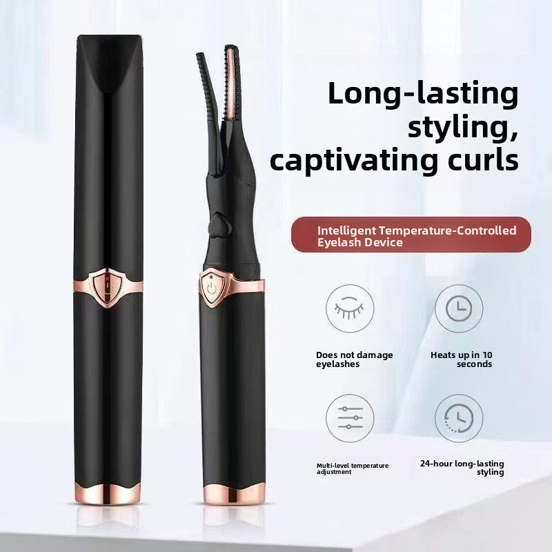 Rechargeable Heated Eyelash Curler - Lifted, curled lashes in seconds. No clamping, no pinching, no crimping.