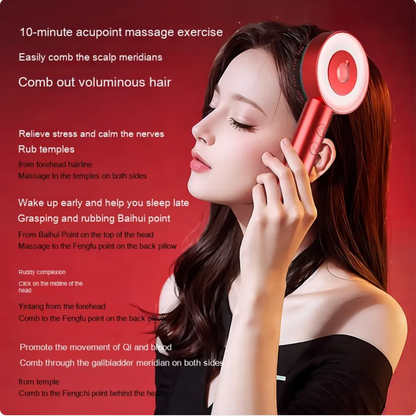 Infrared Hair Care Fluffy Comb & Scalp Massager — Healthy, Shiny Hair in Minutes!