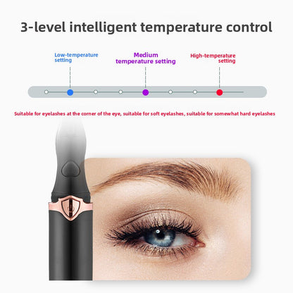 Rechargeable Heated Eyelash Curler - Lifted, curled lashes in seconds. No clamping, no pinching, no crimping.