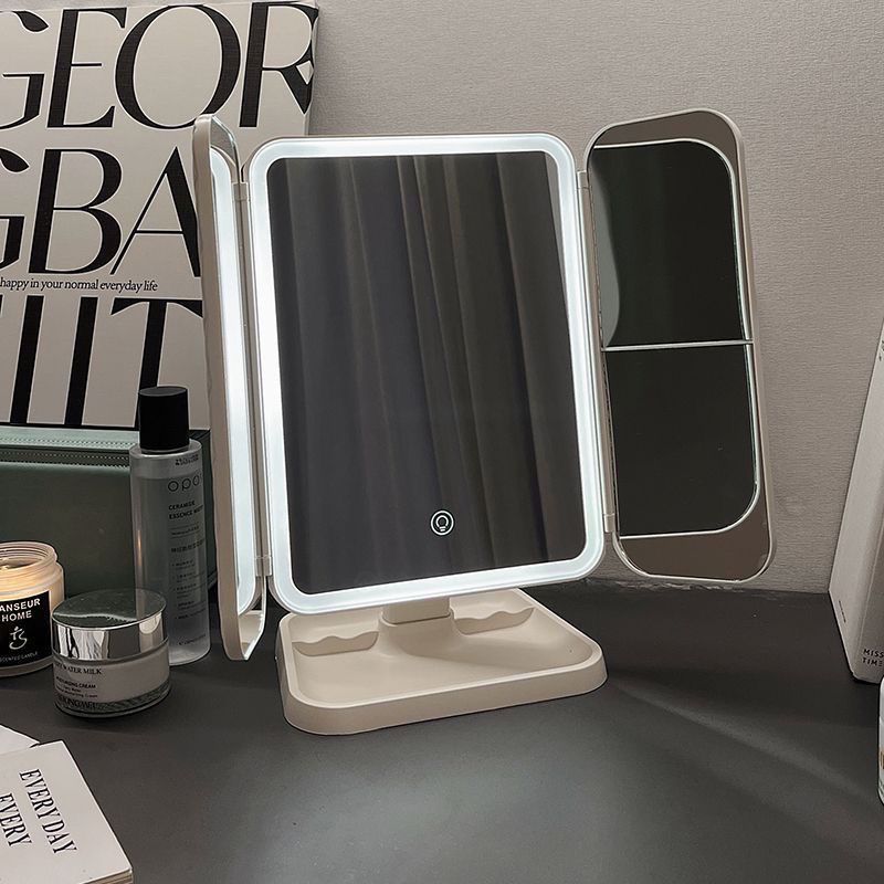 Portable LED Makeup Mirror Storage Box - Perfect Lighting, Anywhere You Go