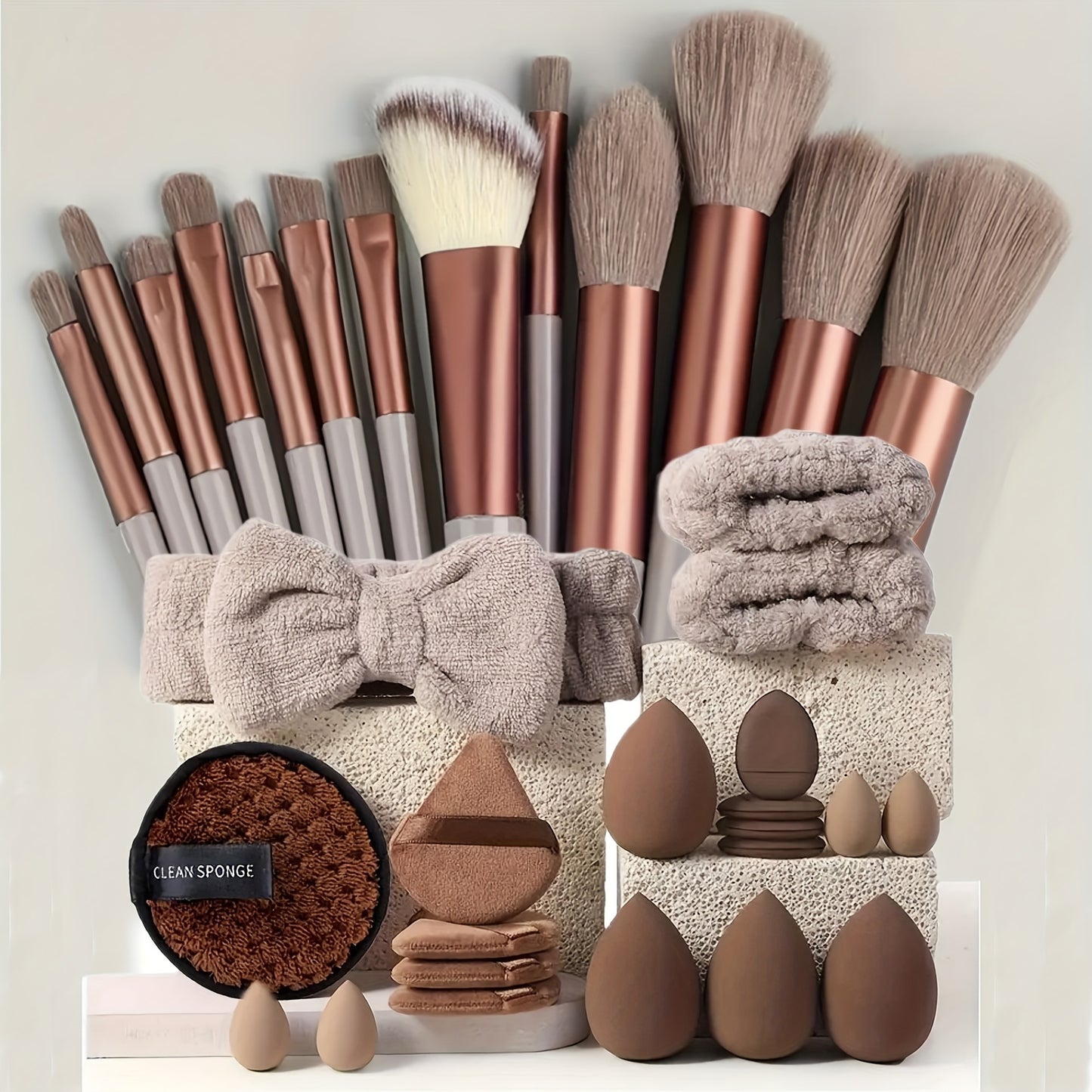 Beauty Makeup Tools + Sponge Set