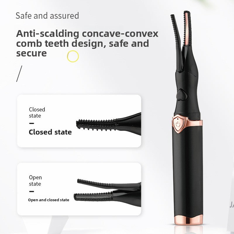 Rechargeable Heated Eyelash Curler - Lifted, curled lashes in seconds. No clamping, no pinching, no crimping.