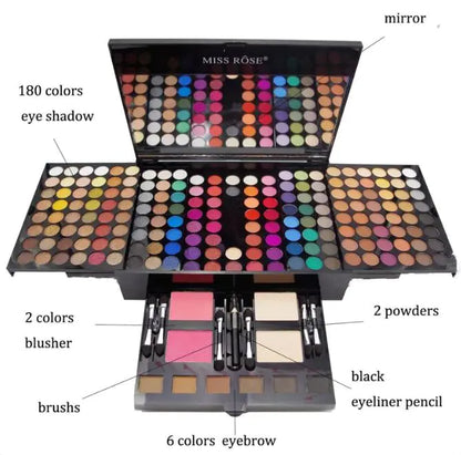 180 Colors Eyes Shadow Blush Set Personalized Palette Box